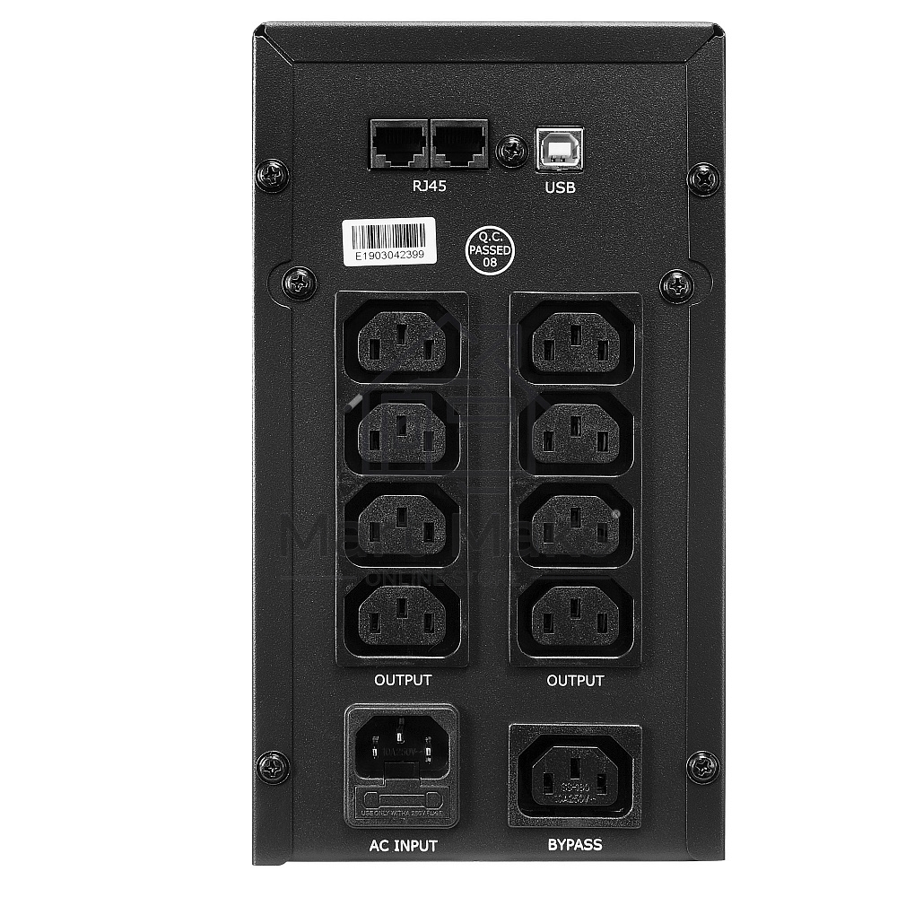 Источник бесперебойного питания CROWN Line Intractive CMU-SP1200IEC LCD USB 1200VA\720W, корпус металл, 2x12V/9AH, розетки 8*IEC, трансформатор AVR 140-290V, LCD-дисплей, cъёмный кабель 1.2 м, порт RJ11/45, порт USB, защита: от перегрузки, от КЗ, от скачк