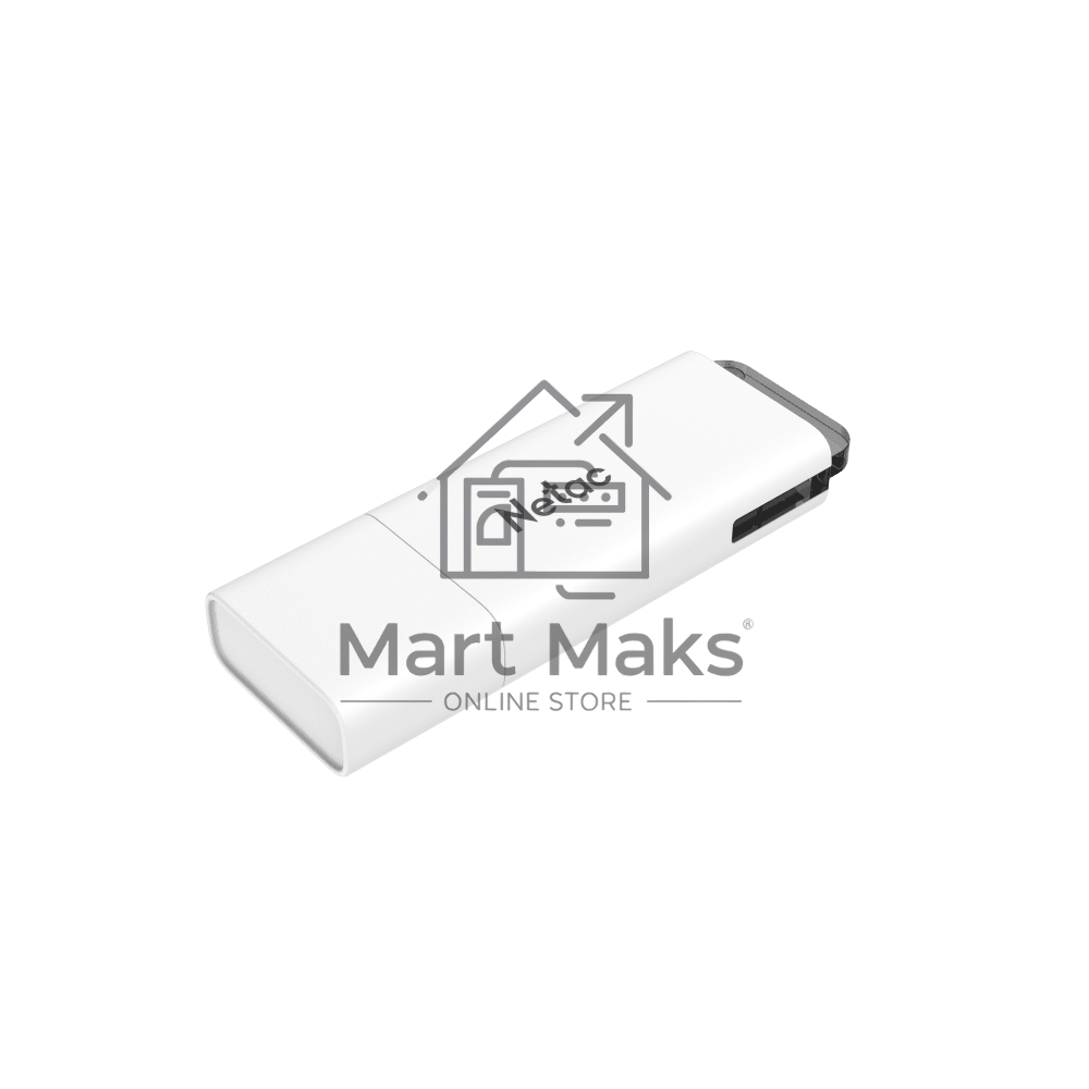 Флешка USB R/W R/W Netac U185, 64Gb, USB2.0, NT03U185N-064G-20WH, с колпачком, пластиковая белая
