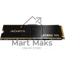 Накопитель SSD ADATA LEGEND 900, 2000Gb, PCIe 4.0 x4, 2280, NVMe, R/W 7000/5400, с радиатором