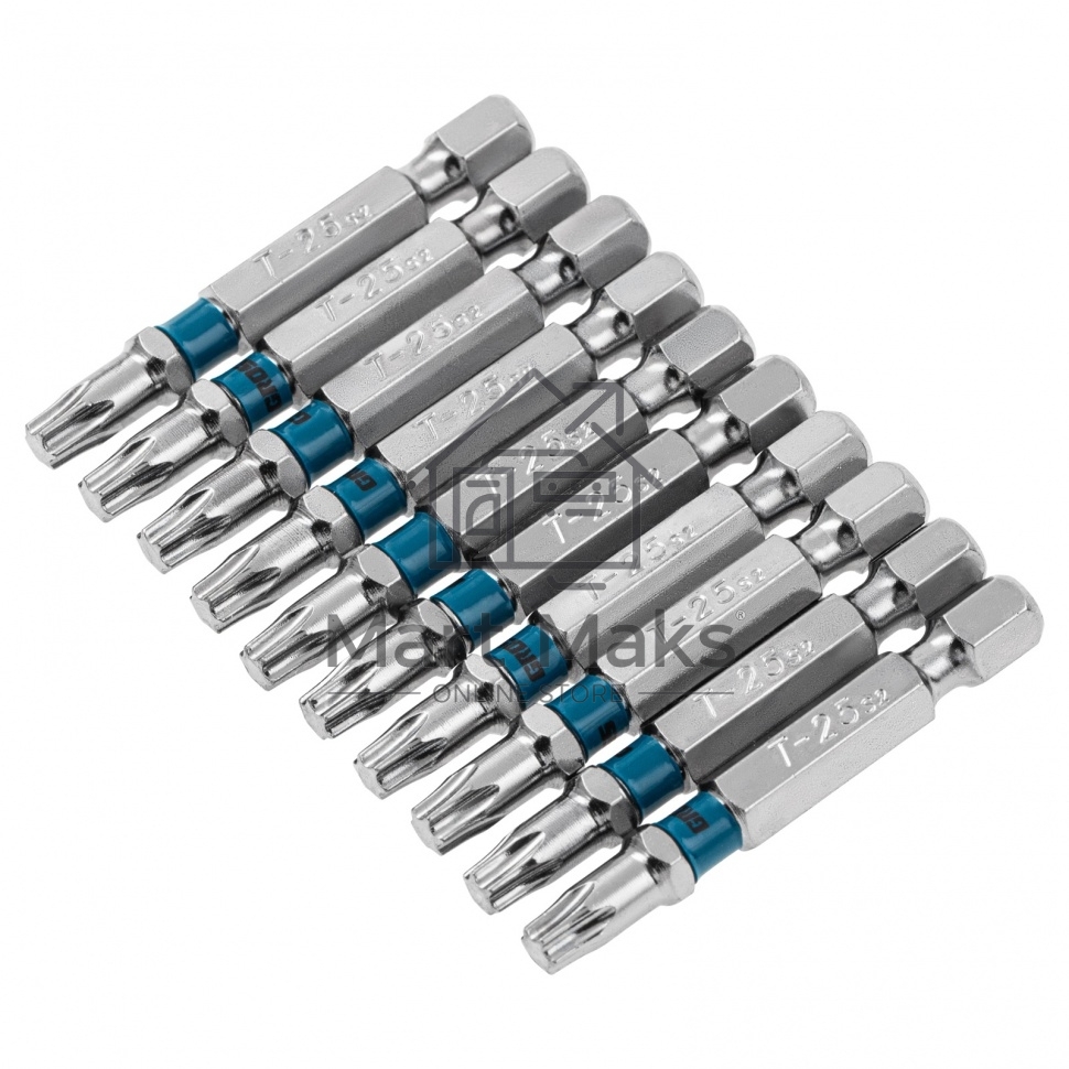 Набор бит TORX 25х50, сталь S2, 10 шт. Gross