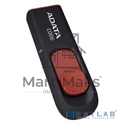 Флешка USB R/W ADATA R/W Flash Drive 32Gb С008 AC008-32G-RKD USB2.0, Black-Red