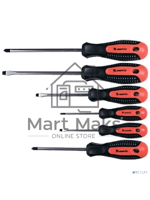 Отвертка MATRIX 13351проф. fusion crv 3компонентная рукоятка antislip 6шт.