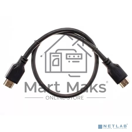 Кабель HDMI 19M/M,ver. 2.1, 8K@60 Hz 0.5m Telecom/VCOM <TCG255-0.5M>