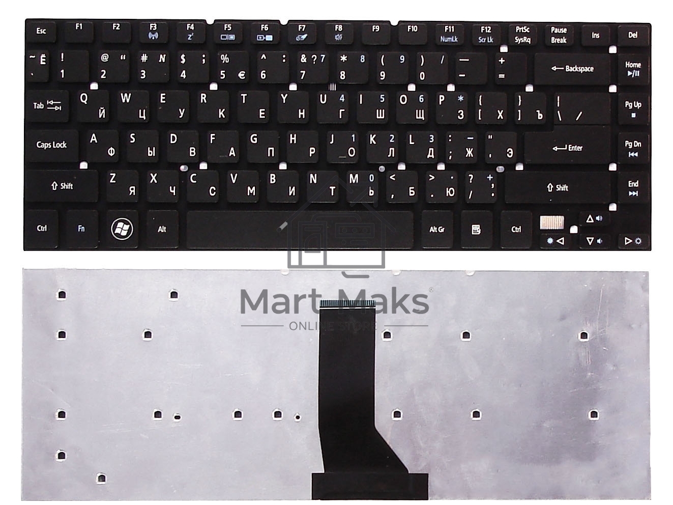Клавиатура для ноутбука Acer Aspire 3830 3830G 3830T 3830TG 4830 4830G 4830T 4830TG черная