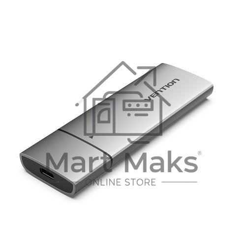 Корпус для SSD Vention USB 3.1 Gen 2-C M.2 NGFF (B-Key/B&M Key) Серый
