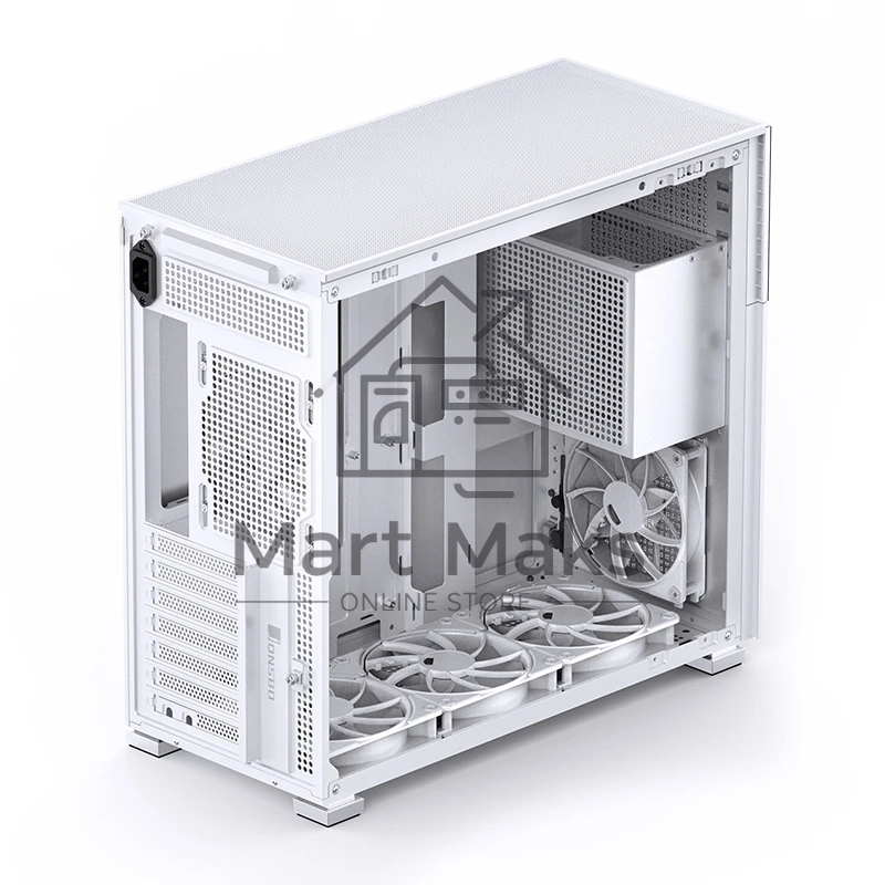 Корпус без блока питания Case JONSBO D41 MESH, Midi-Tower, TG, no fan, 1xUSB-A 3.2 + 1xUSB-C 3.2, ATX, mATX White