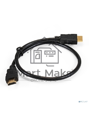 Кабель HDMI ExeGate EX-CC-HDMI-0.5 (19M/19M, 0,5м, v1.4b, позолоченные контакты)