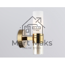 Настенный светильник Ambrella light LH55116 BS/FR/TI латунь/белый матовый/янтарь E14 max 40W 130*100*225