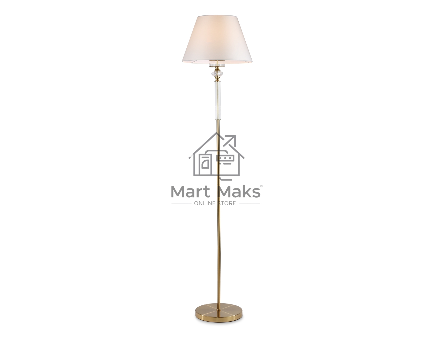 Светильник Ambrella light LH71028 BS/WH латунь/белый E27 max 60W D360*1550