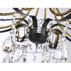 Светильник Ambrella light TR4953/8 BK/GD/CL черный/золото/прозрачный E14*8 max 40W D740*735