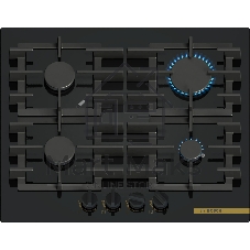 Газовая варочная поверхность Bosch PPP6B6J40R, 4 конфорки, закаленное стекло, 7500 Вт