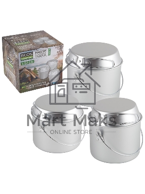 Набор котелков походных (1л; 2л; 3л) Camp-S1