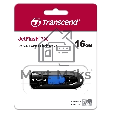 Флешка USB Transcend Jetflash 790 (TS16GJF790K), 16Gb, USB 3.0, R/W 90/12, черный