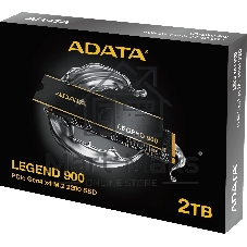 Накопитель SSD ADATA LEGEND 900, 2000Gb, PCIe 4.0 x4, 2280, NVMe, R/W 7000/5400, с радиатором
