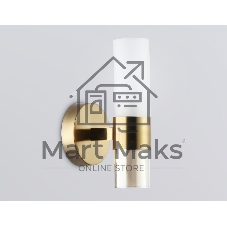 Настенный светильник Ambrella light LH55116 BS/FR/TI латунь/белый матовый/янтарь E14 max 40W 130*100*225