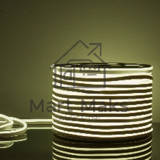 Лента светодиодная LS001 220V / Гибкий неон  9.6W 120Led 2835 IP67 6500K односторонний холодный белый, 50 м