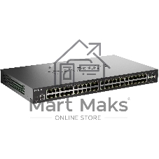 Коммутатор D-Link DGS-1210-52X/ME/C1A, 48×1 Гбит/с + 4×10 Гбит/с SFP+, управляемый