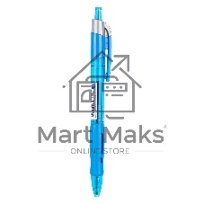 Ручка гелевая автоматическая Deli Arris EG08-BL прозрачный/голубой, d=0.5мм, синие чернила, резиновая манжета