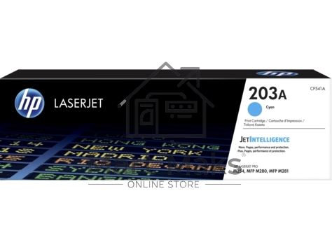 Картридж лазерный HP 203A CF541A (HP 203A) голубой для HP LaserJet M254/M280/M281 1300 страниц.