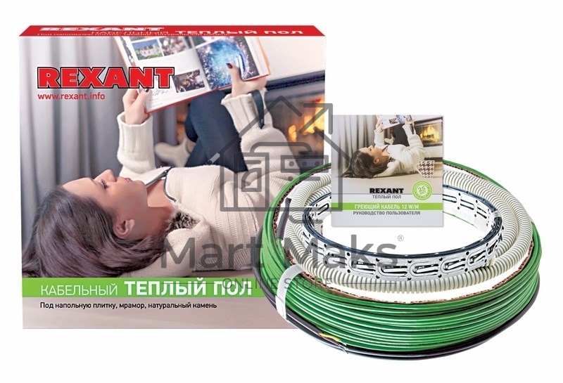 Теплый пол Rexant Slim RNB -30-370 (370Вт/30м/ S обогрева, м2: 2,0-3,0) (двух жильный)