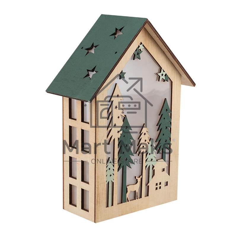 Деревянная фигурка с подсветкой 