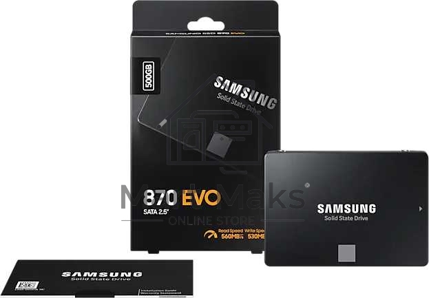 Накопитель SSD Samsung 870 EVO, 500GB, SATA III, 2.5