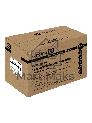 Источник бесперебойного питания ExeGate SpecialPro UNB-1200.LED.AVR.2SH.3C13.USB 1200VA/750W, LED, AVR, 2*Schuko+3*C13, USB,съемн.кабель, металлический корпус, черный