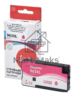 Картридж струйный Sakura 3JA28AE (№963XL Magenta) для HP, пурпурный, 25,5 мл., 1600 к.