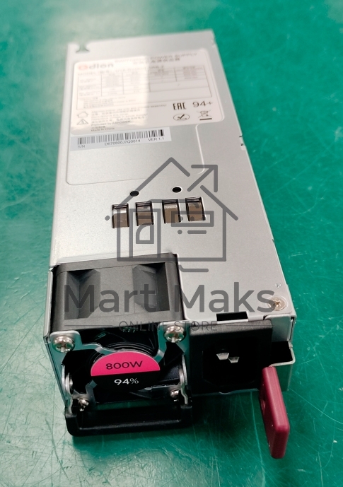 Серверный блок питания Server power supply Qdion Model U1A-D10800-DRB-Z P/N:99MAD10800I1170119 CRPS 1U Module 800W Efficiency 94+, Gold Finger (option), Cable connector: C14