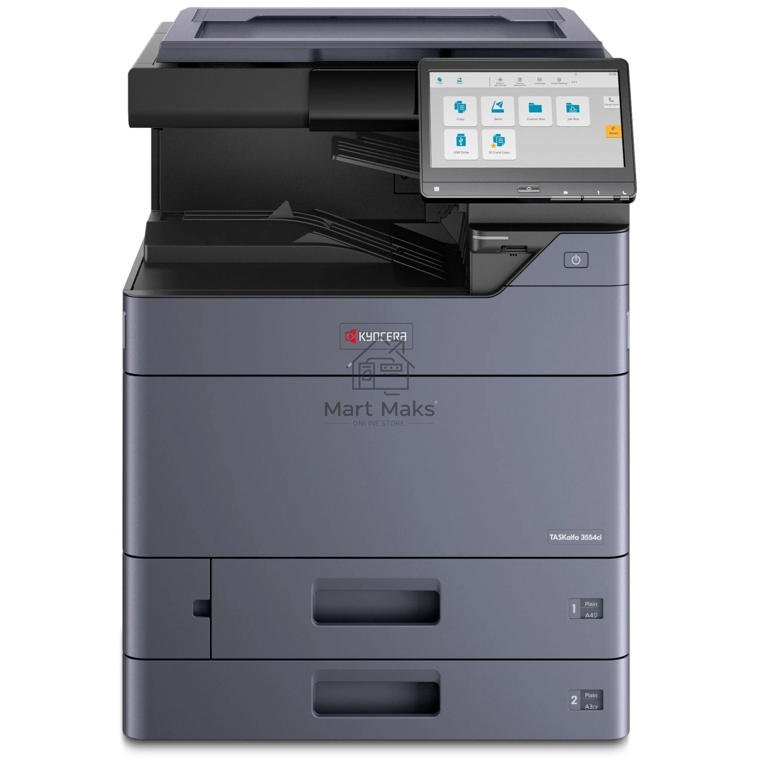 МФУ лазерный Kyocera TASKalfa 4054ci (1102YN3NL0), A3, цветной, печ. до 40 стр/мин. (А4) до 20 стр/мин. (А3), 4800 x 1200 dpi (печать) 600x600dpi (скан.), USB, RJ-45, NFC, Air Print, Mopria