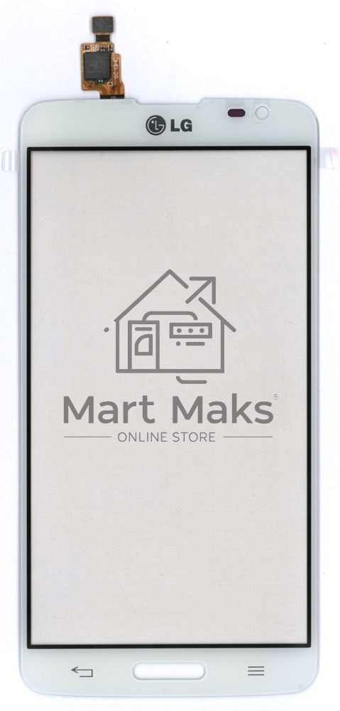 Сенсорное стекло (тачскрин) для LG G PRO LITE D680 D684, белое