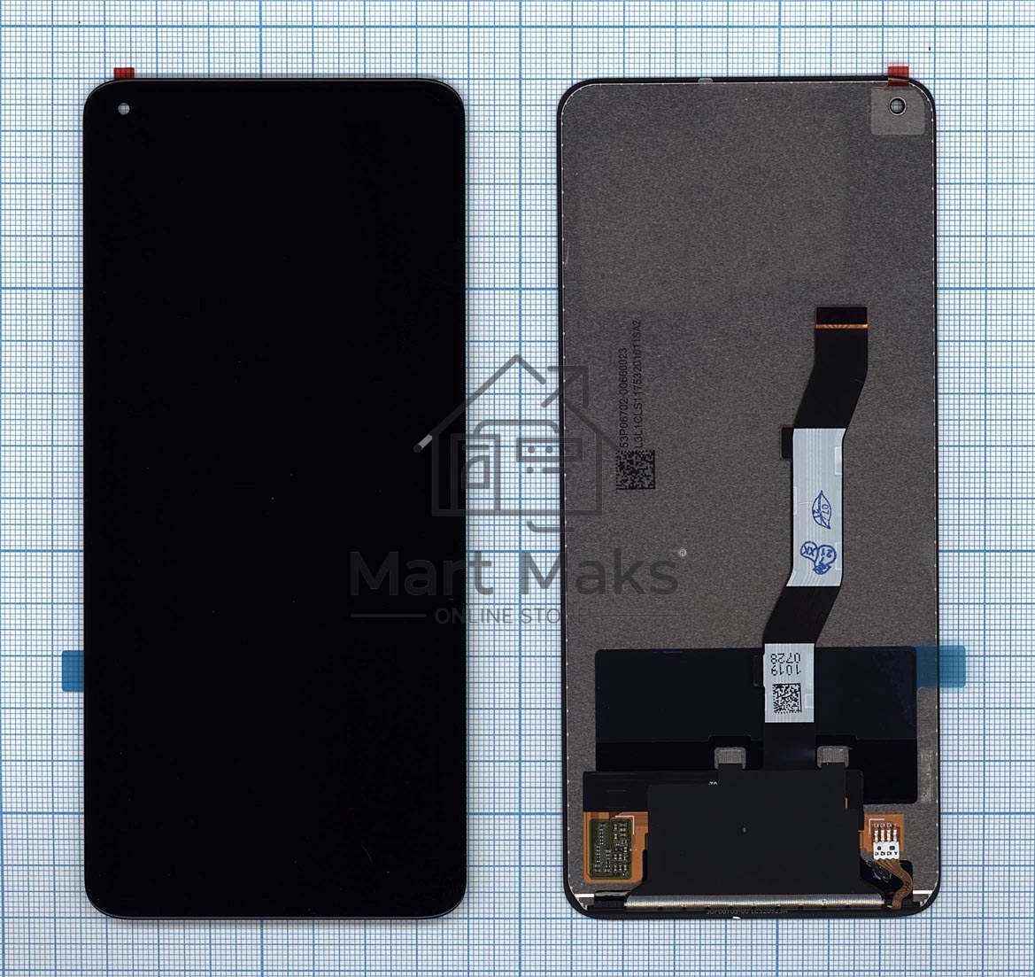 Дисплей для Xiaomi Mi 10T черный