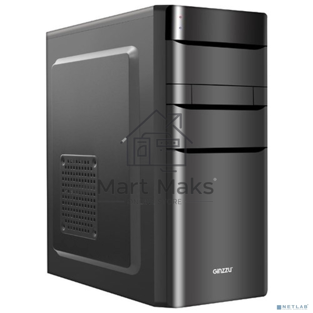 Компьютерный корпус Ginzzu A200 1*USB 3.0,1*USB 2.0,AU w/o PSU