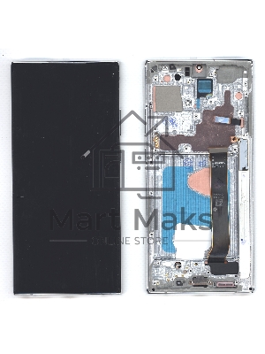 Дисплей для Samsung Galaxy Note 20 Ultra SM-N985F в сборе с тачскрином и рамкой OLED белый