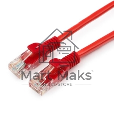 Патч-корд UTP Cablexpert cat.5e, 0.25м, литой, многожильный, красный