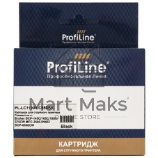 Картридж струйный для принтеров Brother PL-LC1100/LC980BK DCP -145C/165C/195С/375CW MFC-250C/290C/DCP-6690CW Black водн ProfiLine
