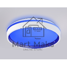 Светодиодный светильник RGB Ambrella light FZ601 WH/GD белый/золото IP20 46W 3000K-6500K+RGB D390*80 (ПДУ ИК)