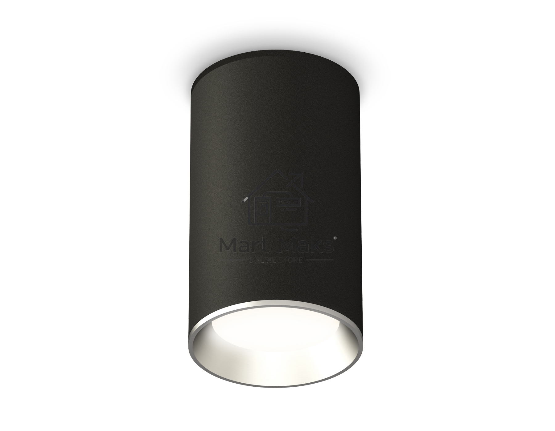 Светильник Ambrella Light XS6323003 SBK/PSL черный песок/серебро полированное MR16 GU5.3 (C6323, N6104)
