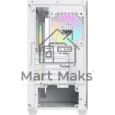 Корпус Ocypus Gamma C52 WH ARGB, Mini-Tower, белый, 3 x 120 мм