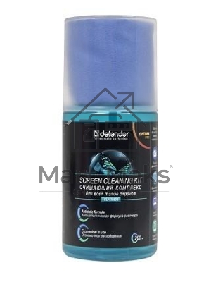 Чистящий спрей Defender для экранов / пластиковый флакон с пульверизатором 200 мл + микрофибра 20 х 20 см / Беларусь