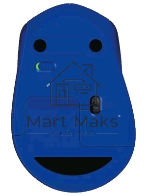 Мышь беспроводная Logitech M330 SILENT PLUS синий, 1000 dpi, радиоканал, USB, кнопки - 3