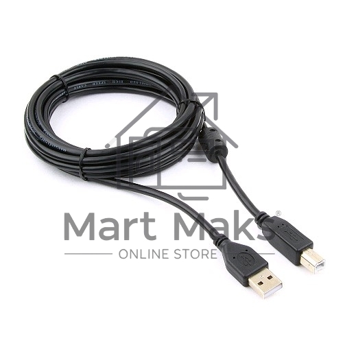Кабель Gembird CCF-USB2-AMBM-10 USB 2.0 кабель PRO для соед. 3.0м AM/BM позол.конт., фер.кол., пакет