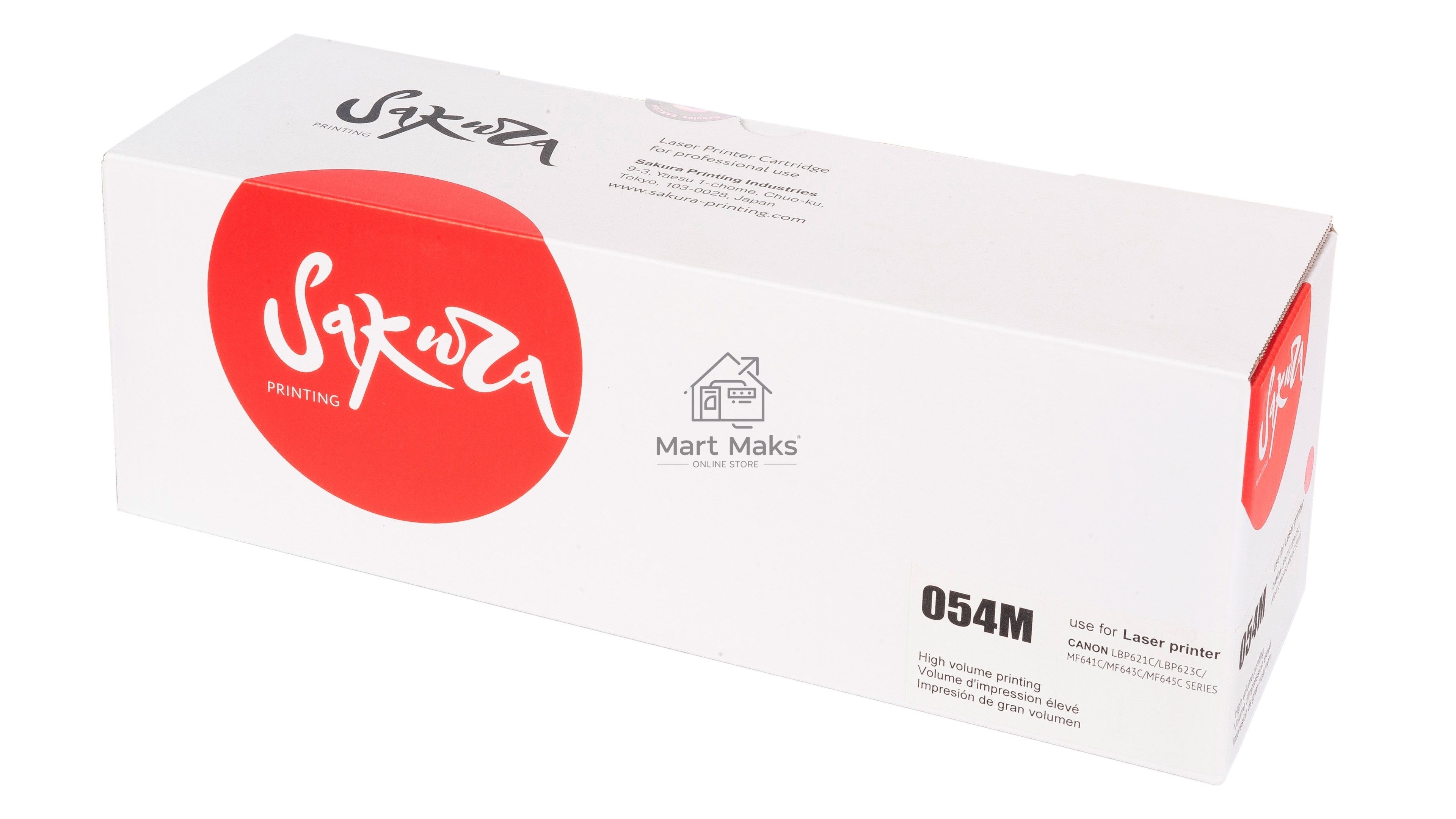 Картридж лазерный Sakura CRG054M для Canon i-SENSYS LBP 621Cw/623Cdw, MF 641Cw/643Cdw/645Cx, пурпурный, 1200 к.