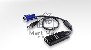 Модуль удлинителя VGA+K/M USB ATEN (KA7570-AX) 40 метр., 1xUTP Cat5e, для подкл. комп. к перекл. KH15xxA/KH15xxAi/KL15xxA/KL15xxAi/KH25xxA, макс.разр