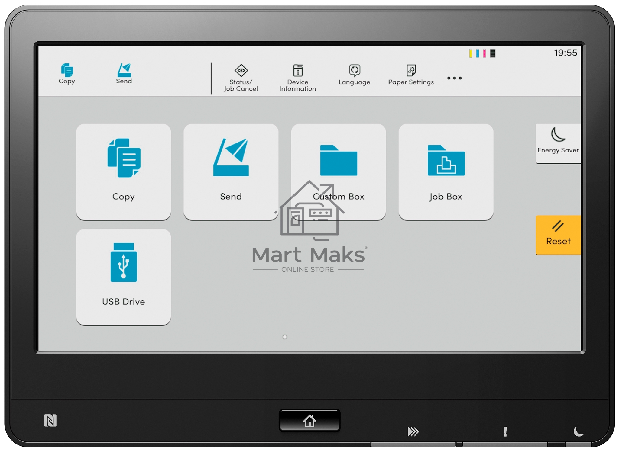 МФУ лазерный Kyocera TASKalfa 4054ci (1102YN3NL0), A3, цветной, печ. до 40 стр/мин. (А4) до 20 стр/мин. (А3), 4800 x 1200 dpi (печать) 600x600dpi (скан.), USB, RJ-45, NFC, Air Print, Mopria