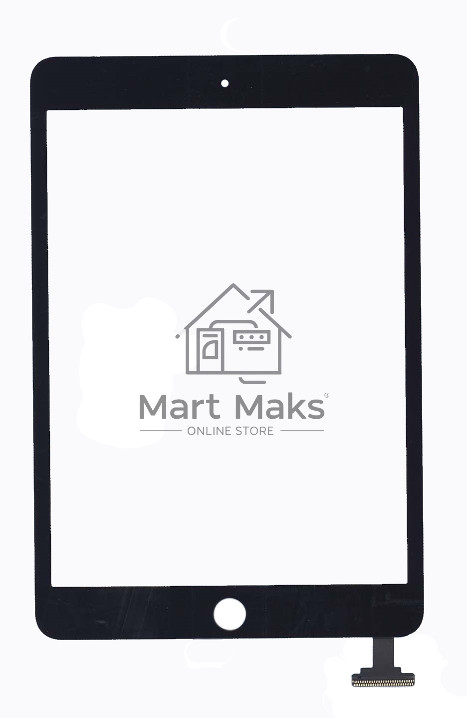 Сенсорное стекло (тачскрин) Ipad mini 3 (retina) no IC (A1599, A1600), черное