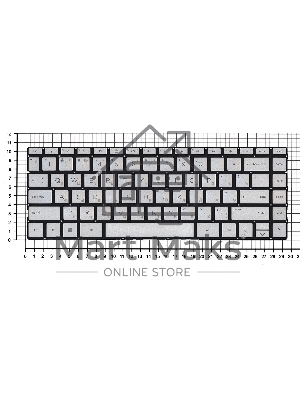 Клавиатура для ноутбука HP Envy 13-AH золото