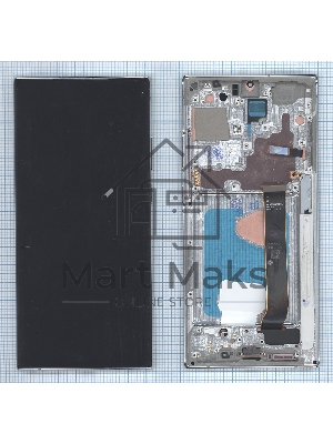 Дисплей для Samsung Galaxy Note 20 Ultra SM-N985F в сборе с тачскрином и рамкой OLED белый