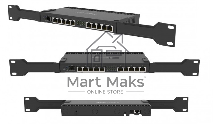 Маршрутизатор 1000M 10PORT 1SFP+ RB4011IGS+RM MIKROTIK