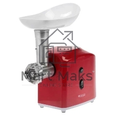 Мясорубка электрическая KELLI KL-5007 красный, 2400 Вт, 3.0 кг/мин, реверс, защита от перегрузки, насадки - 2